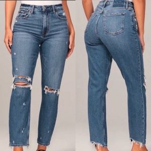Abercrombie Curve Love High Rise Mom Jean